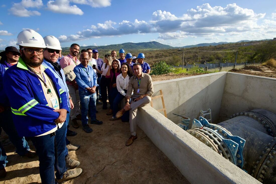 Compesa inicia testes da Adutora do Agreste, que levará as águas do Rio São Francisco para Bezerros