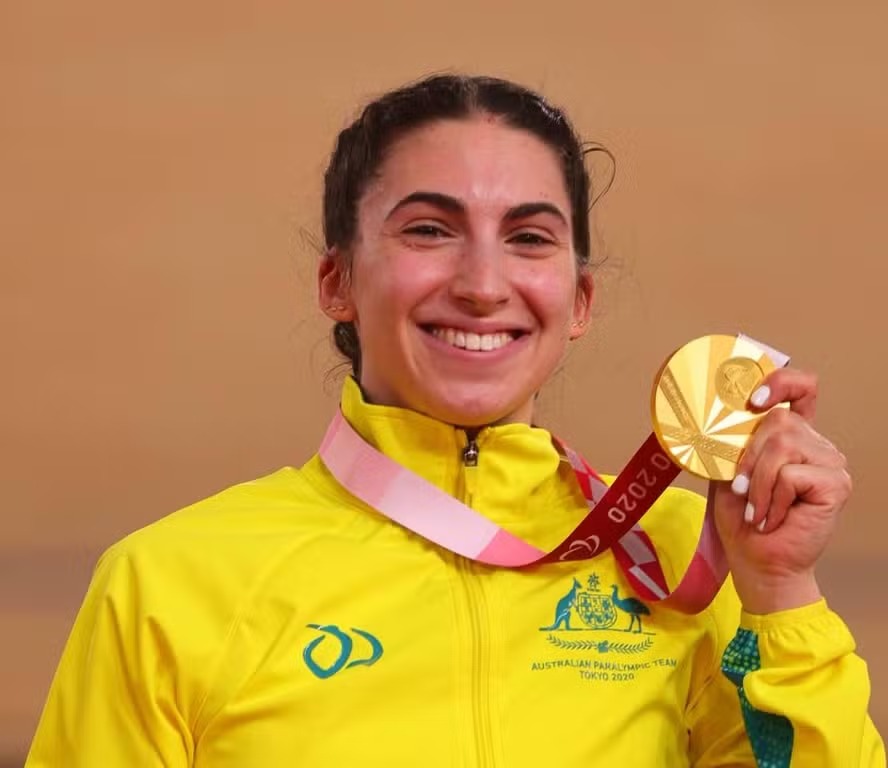 Medalhista de ouro paralímpica Paige Greco, uma das maiores referências do paraciclismo australiano