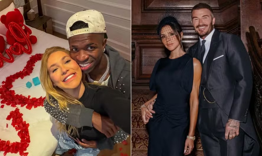 Virginia Fonseca e Vini Jr.; Victoria e David Beckham