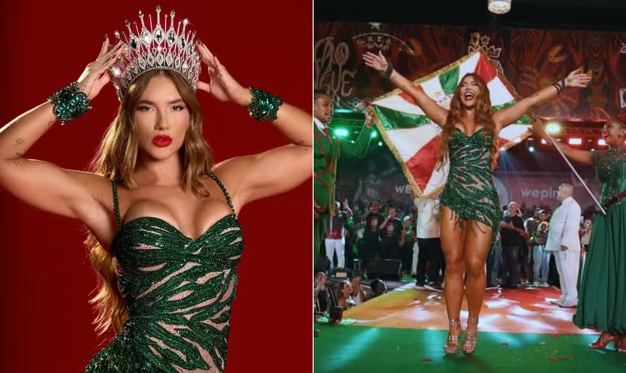 Virginia Fonseca é coroada Rainha de Bateria na Grande Rio