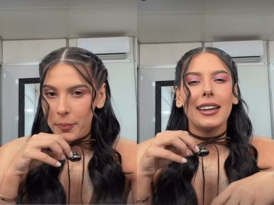 Ana Castela fala sobre utilizar cola nas orelhas 