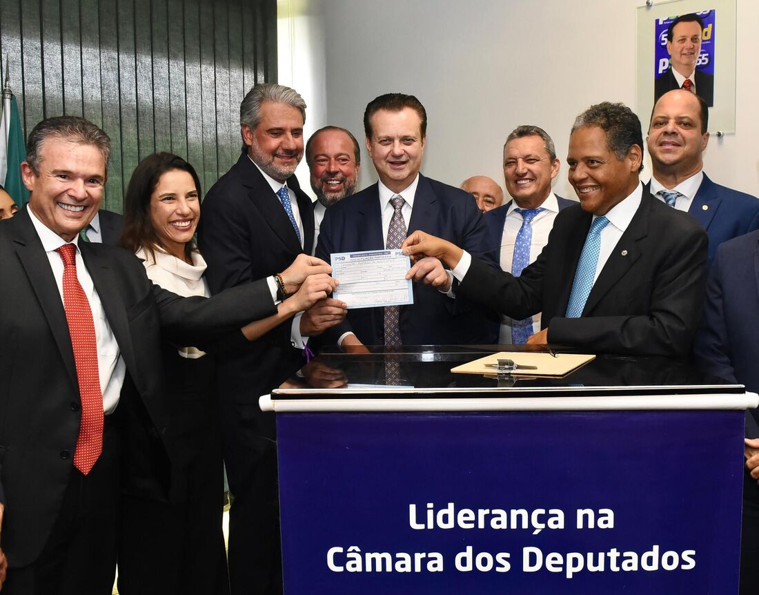 Fernando Monteiro oficializa filiação ao PSD ao lado de Raquel Lyra e Gilberto Kassab, em Brasília