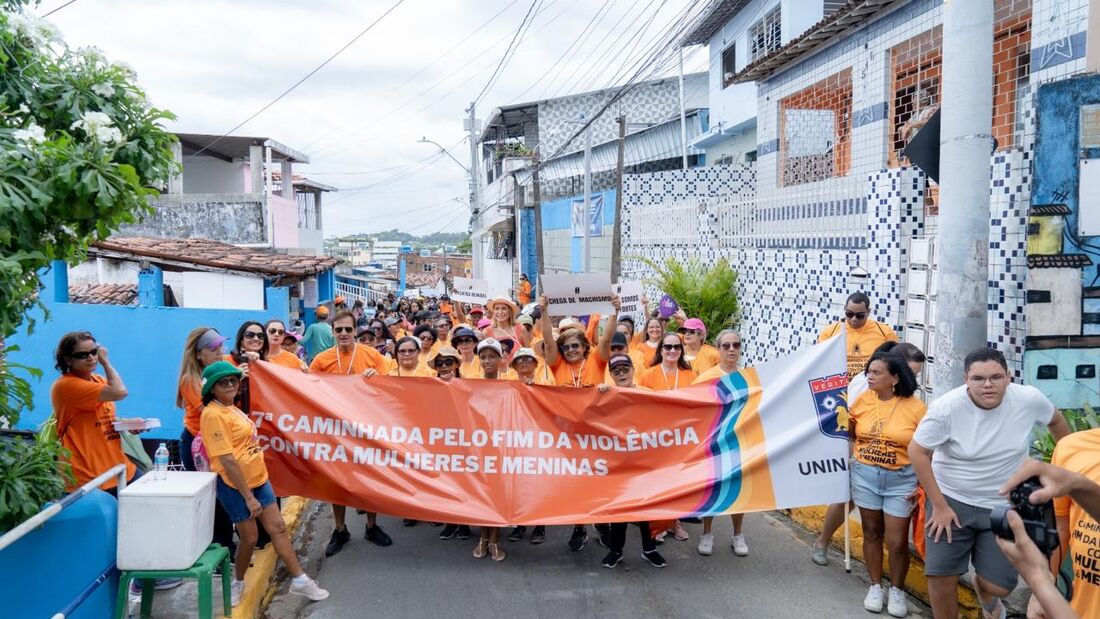 7ª Caminhada pelo Fim da Violência contra Mulheres e Meninas que aconteceu no ano de 2024