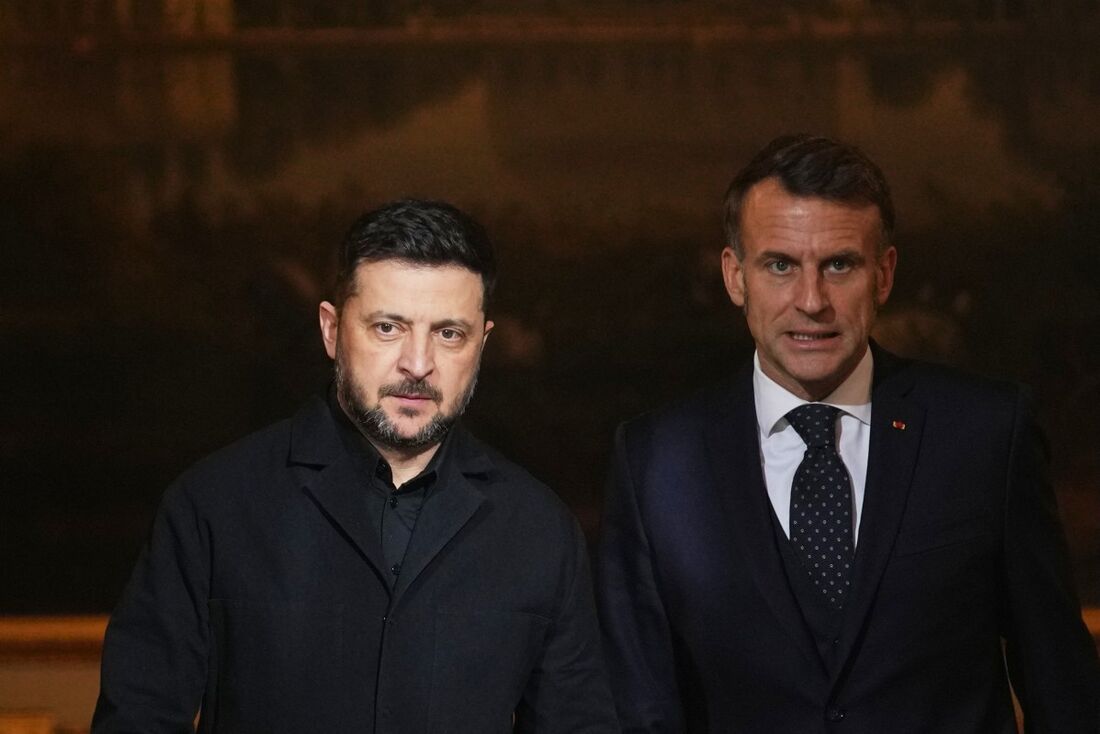 Volodimir Zelensky e Emmanuel Macron