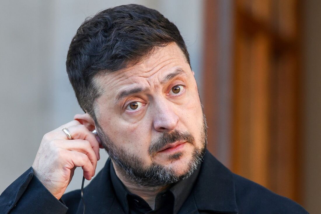 O presidente da Ucrânia, Volodymyr Zelensky