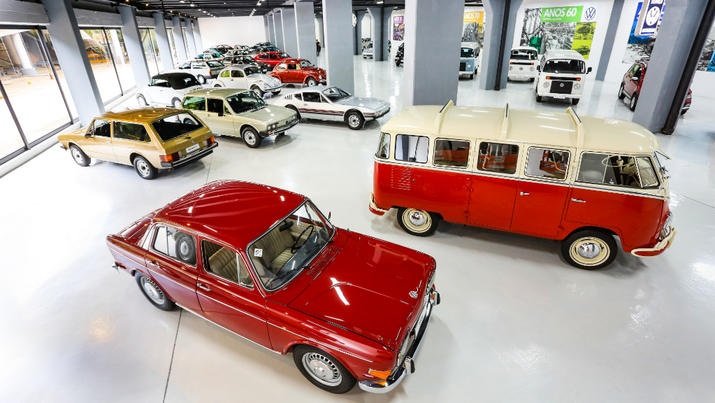 A Garagem Volkswagen reúne 50 modelos históricos dentro da fábrica de São Bernardo do Campo