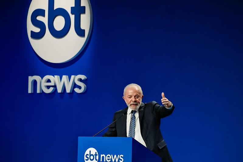 Em lançamento do canal SBT News, o presidente Lula comemora o fim da sanção a Alexandre de Moraes
