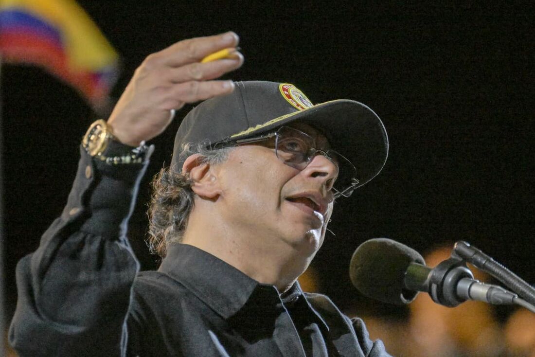 O presidente da Colômbia, Gustavo Petro