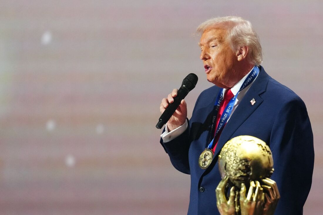 Trump fala após receber o Prêmio da Paz da Fifa