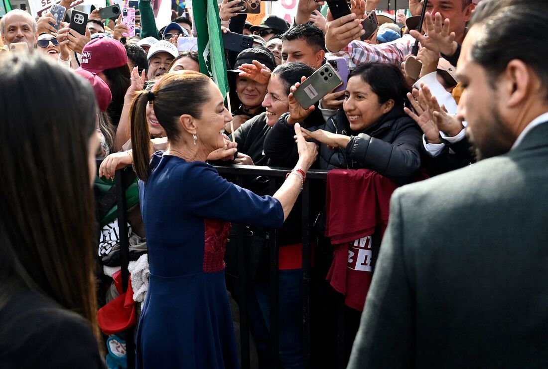 A presidente do México, Claudia Sheinbaum