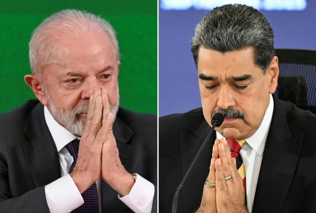 O presidente brasileiro Luiz Inácio Lula da Silva e o presidente venezuelano Nicolás Maduro