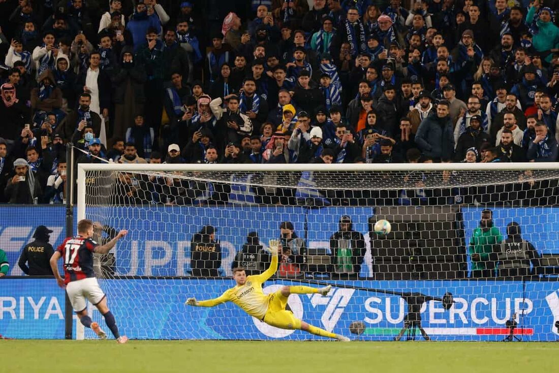 Inter de Milão caiu diante do Bologna na Supercopa da Itália