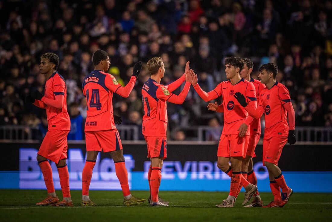 Barcelona celebra resultado na Copa do Rei