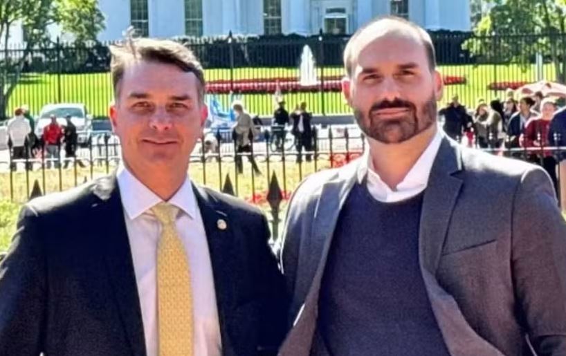 Flávio e Eduardo Bolsonaro nos EUA 