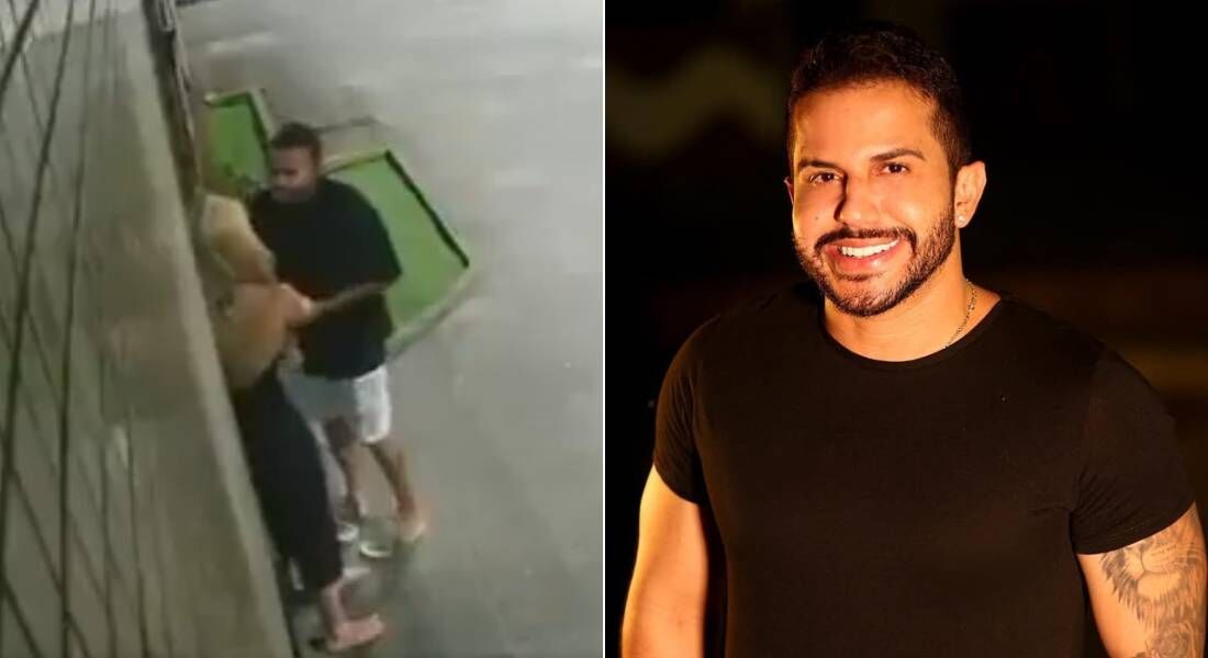 Babal Guimarães foi flagrado agredindo a namorada, Karla Lessa