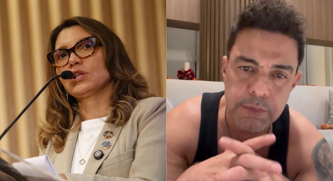 Primeira dama Janja e Zezé de Camargo