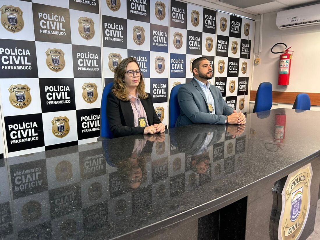 Delegada Andreza Gregório, Adjunta Delegacia da Mulher; Delegado Paulo Dias, Adjunto DIRESP