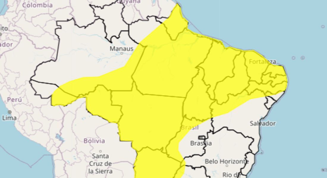 Alerta de chuvas do Inmet vale para vários estados do país