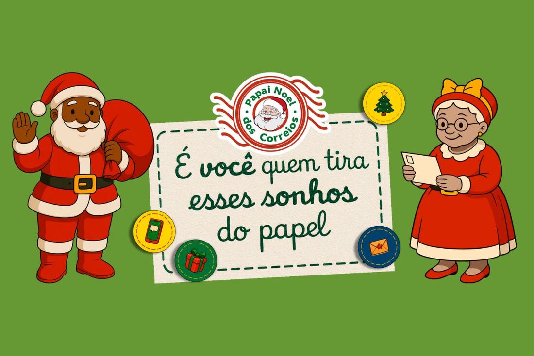 Você já pode adotar as cartinhas de crianças e presenteá-las na ação da adoção de cartinhas do Papai Noel nos Correios.