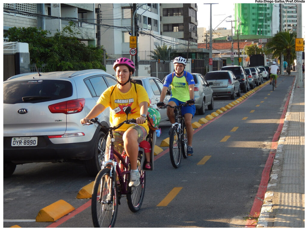 O trajeto da Ciclofaixa começa na comunidade da Ilha do Maruim, e segue até o bairro de Bairro Novo