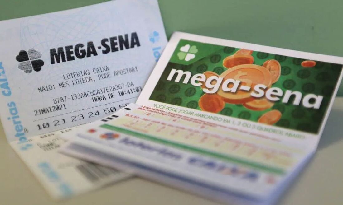 Mega-Sena: apostas simples, com seis dezenas, custam R$ 6