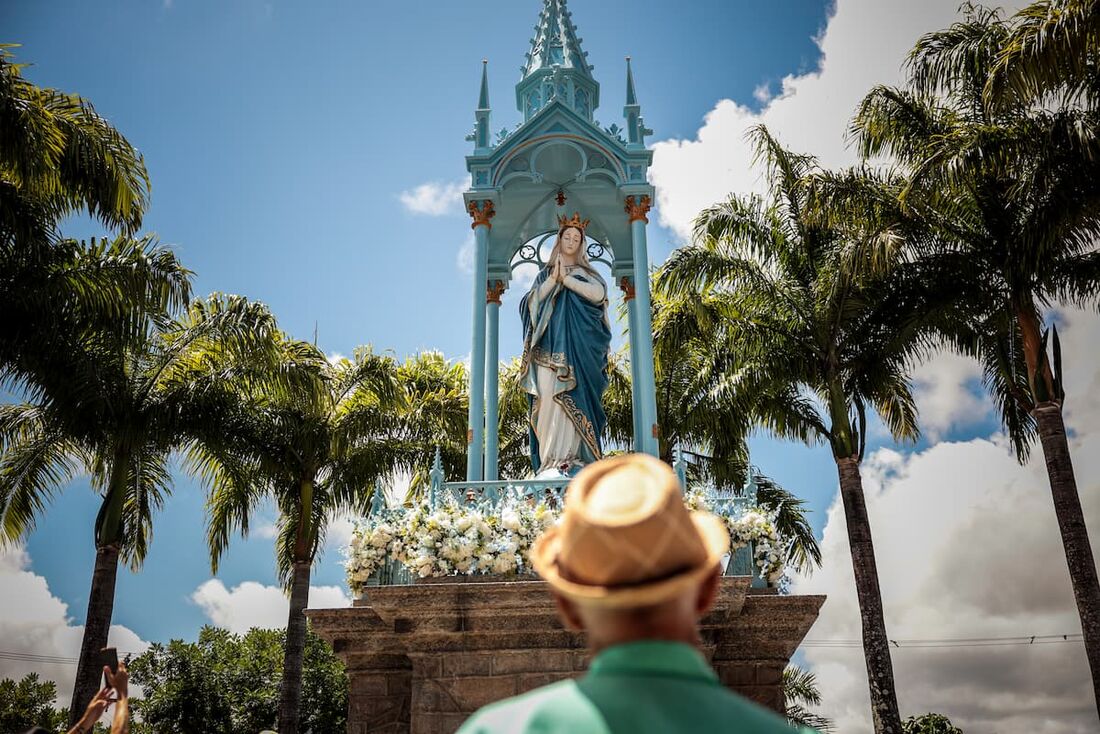 Imagem de Nossa Senhora da Conceição no topo do Morro da Conceição