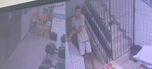 Segundo a Polícia Militar, o homem ainda não foi recapturado