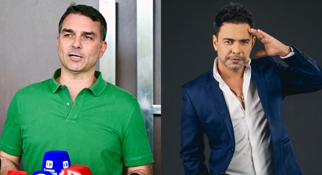 Flávio Bolsonaro se posiciona sobre críticas de Zezé Di Camargo ao SBT