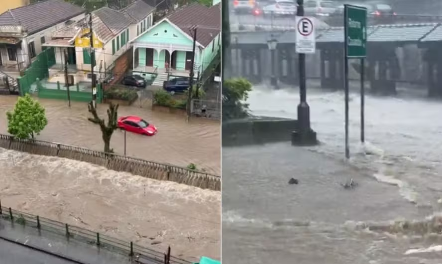 Temporal: Petrópolis suspende aulas nas escolas do município; Angra está em alerta