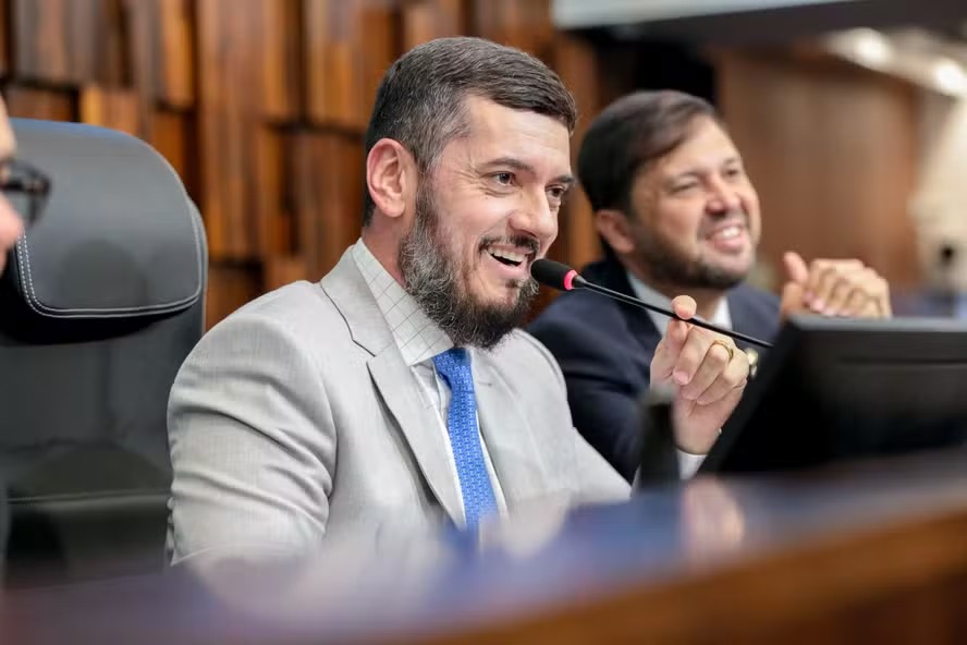 O presidente da Alerj, Rodrigo Bacellar (PL)