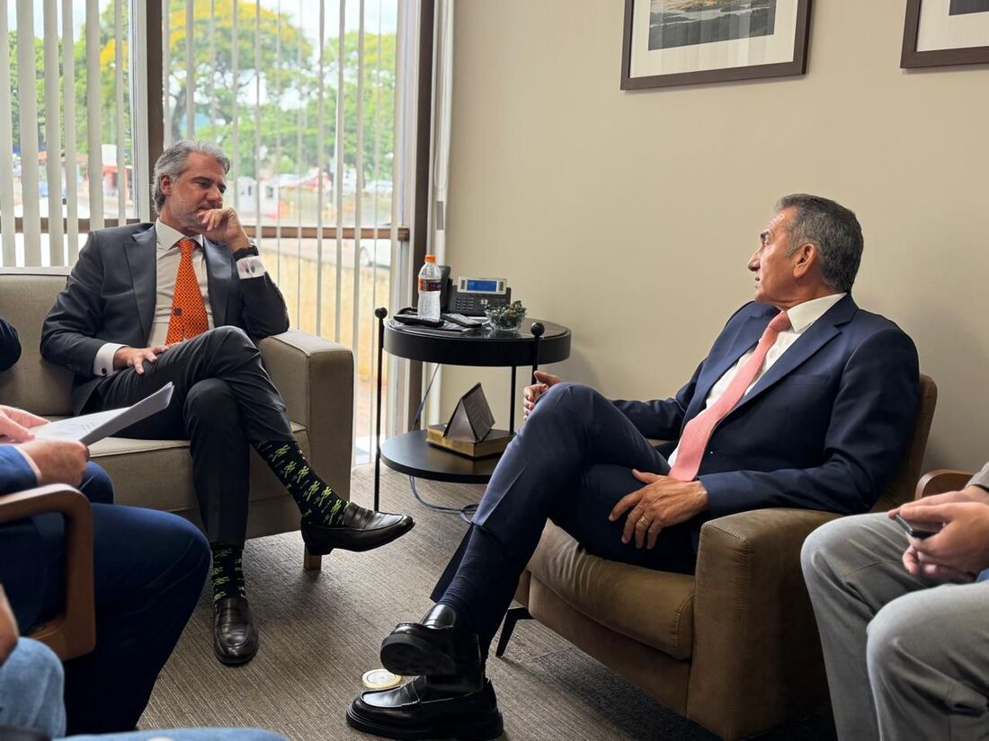 Fernando Monteiro recebeu o ministro da Integração, Valdez Góes, para falar sobre o Sistema Itaparica