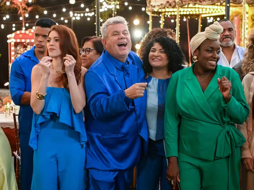 Gravação de mensagem de fim de ano da TV Globo