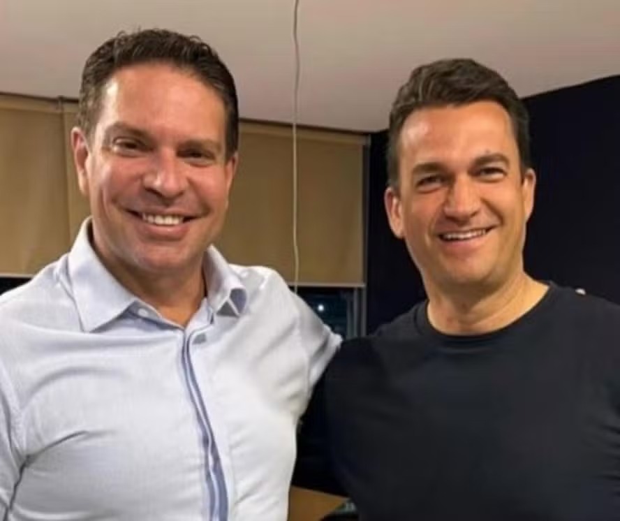 O empresário do garimpo Rodrigo Cataratas e Alexandre Ramagem