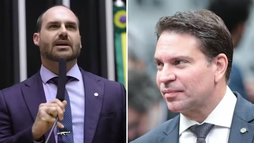 Eduardo Bolsonaro e Alexandre Ramagem 