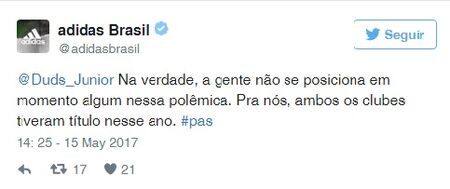 Adidas 2025 brasil twitter