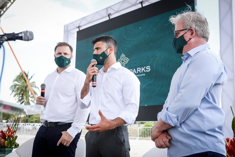 Reunião para abertura do parque