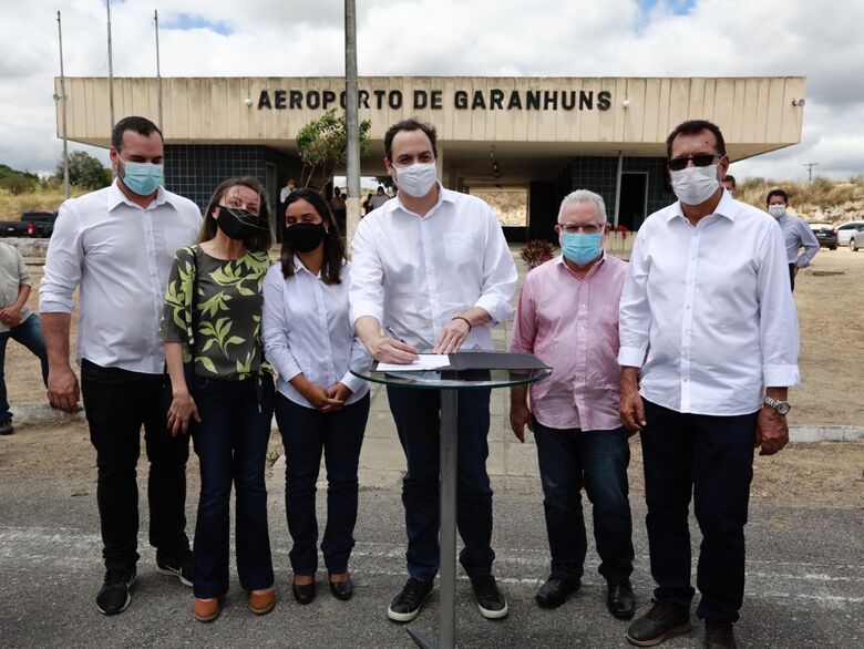 Requalificação do Aeroporto de Garanhuns (Foto: Heudes Regis/SEI)