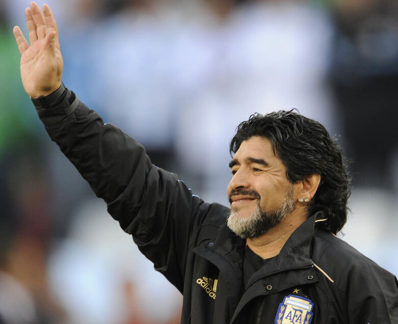 O futebol ficou órfão de um dos seus maiores nomes. O argentino Diego Maradona faleceu em novembro, aos 60 anos, por conta de uma parada cardiorrespiratória. Foto: Javier Soriano/AFP