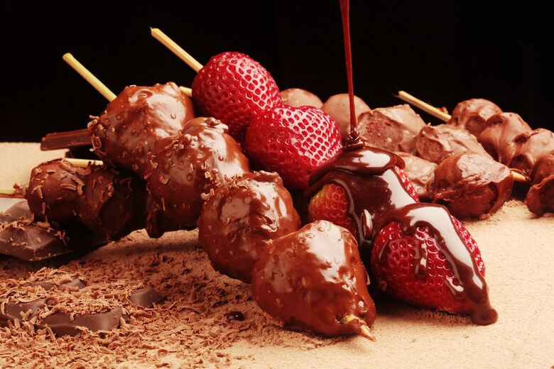 Espeto de Morango com Chocolate/Divulgação