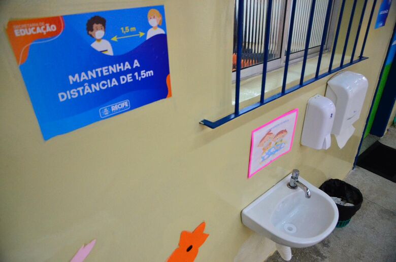 Volta às aulas na Educação Infantil do Recife (Foto: Arthur Mota/Folha de Pernambuco)