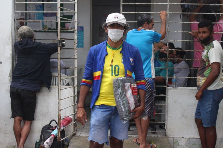 Dia Nacional de Luta da População em Situação de Rua no Recife (Foto: Marconi Meireles/Folha de Pernambuco)
