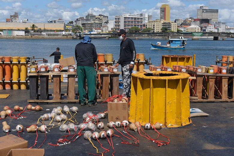 Queima de fogos no Réveillon do Recife // Foto: Rafael Furtado/Folha de Pernambuco