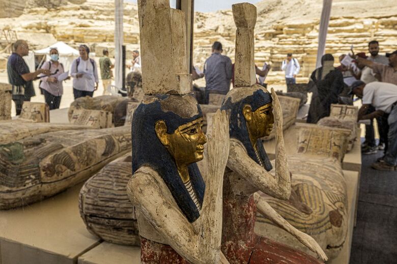 Descoberta em Saqqara, no Egito - Foto: Khaled Desouki / AFP