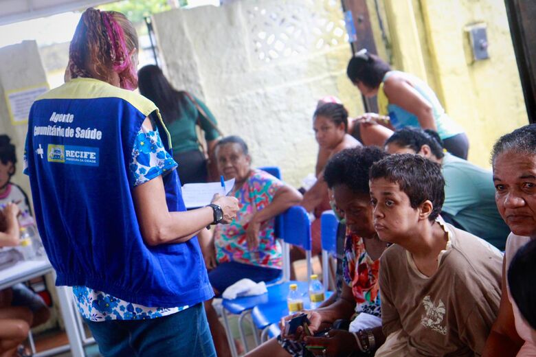 Abrigo na Escola Municipal de Água Fria. Foto: Melissa Fernandes/ Folha de Pernambuco