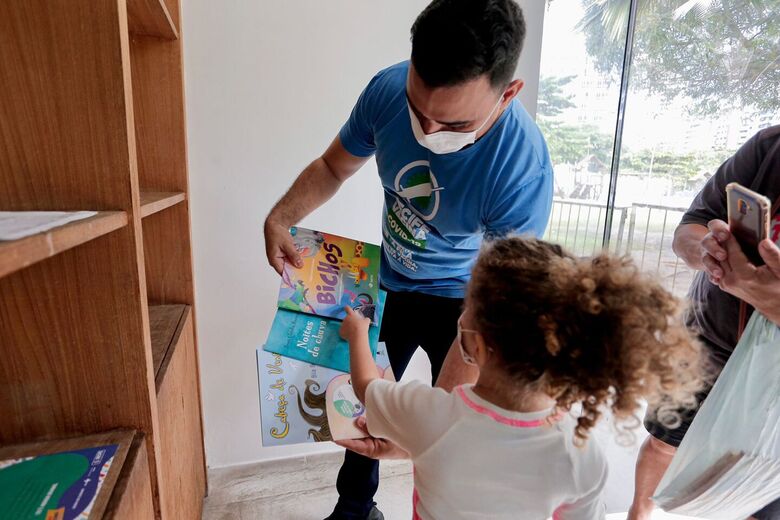 Parque Dona Lindu funciona como novo ponto de vacinação infantil contra a Covid-19 - Foto: Alexandre Aroeira / Folha de Pernambuco