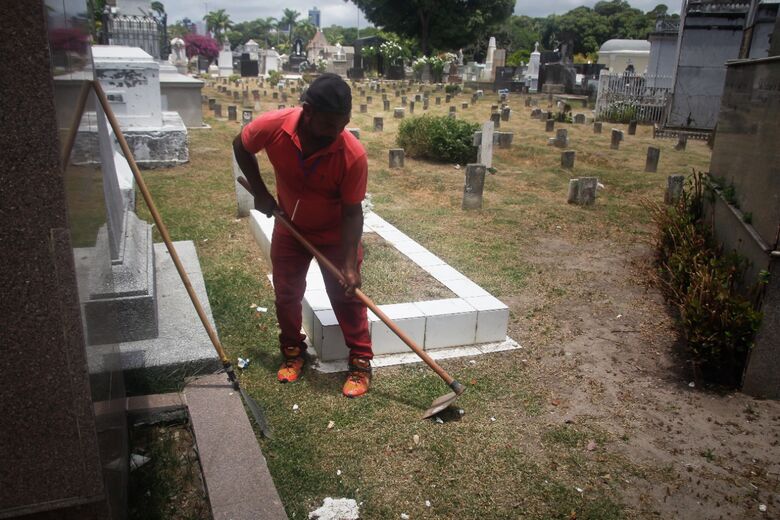 Cemitério de Santo Amaro. Foto: Melissa Fernandes/ Folha de Pernambuco