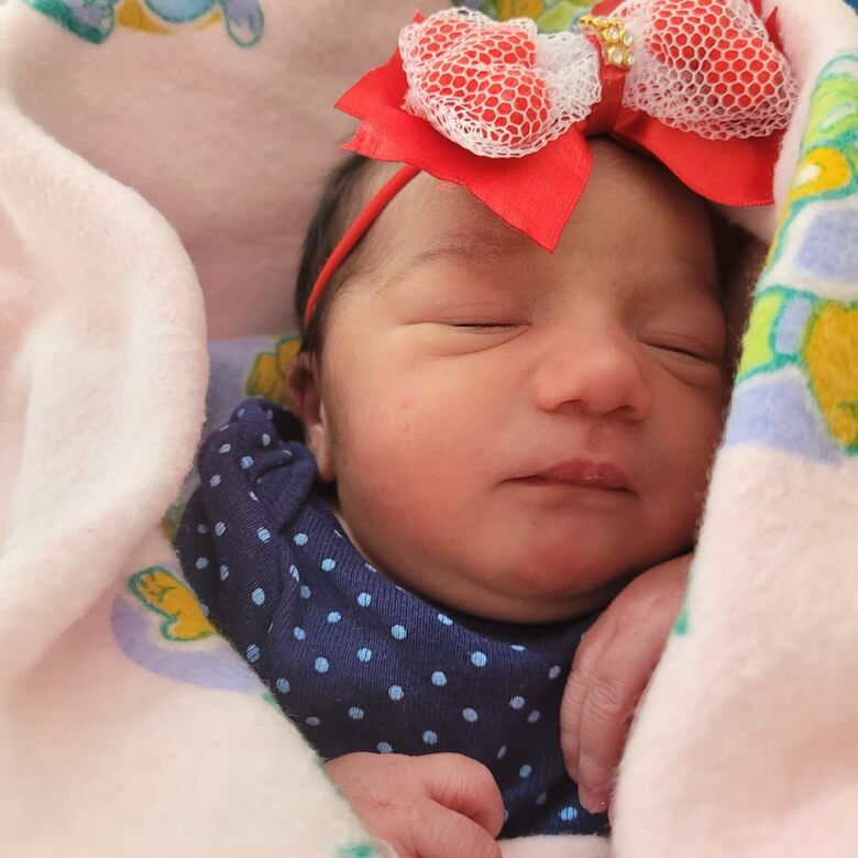 Alana Rafaely nasceu dentro do veículo. Foto: Arquivo Pessoal