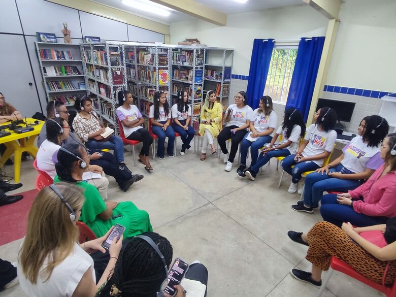 Malala, durante sua visita a projeto no Cabo do Santo Agostinho, Região Metropolitana do Recife. Foto:Rafael Negrão/CMC