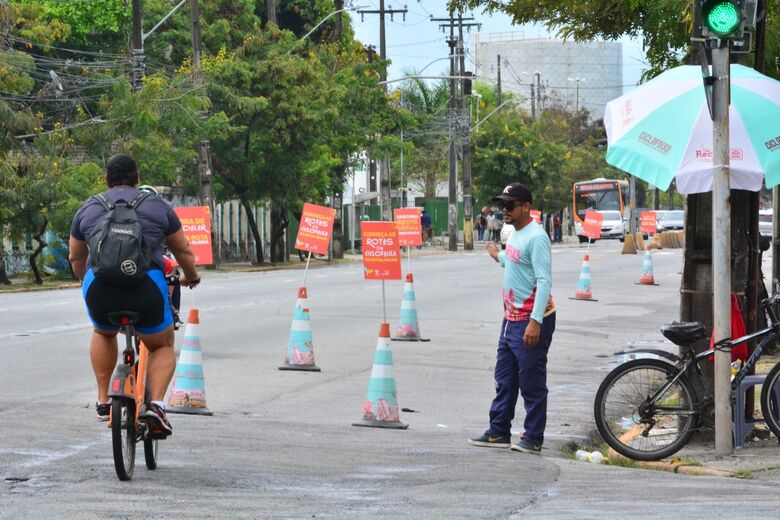Novo trecho da Ciclofaixa de Turismo e Lazer do Recife - Foto: Paullo Allmeida/Folha de Pernambuco