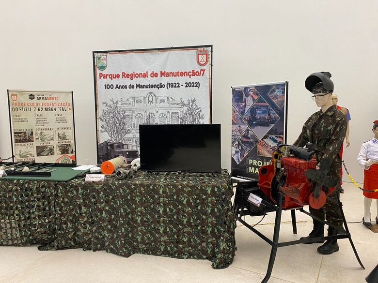 Exposição de Material de Emprego Militar no Parque Dona Lindu. Foto: Divulgação